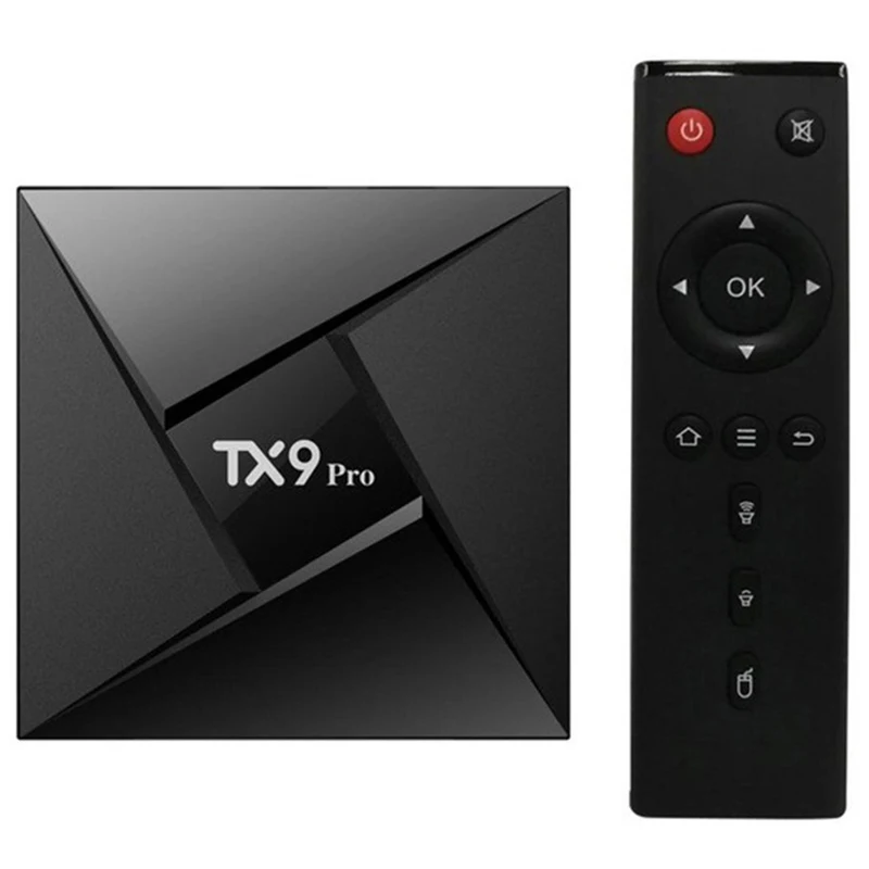 TX9 Pro Android 7.1 Smart TV Box S912 Octa Core 2.4G WiFi 2GB 16G 4K HD Set Top Boxes No App Include EU Plug | Электроника