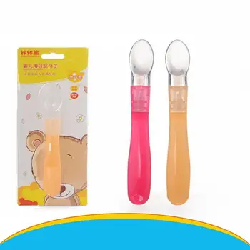 Cartoon Baby Spoons Feeding Tableware for Children Flatware Cutlery Spoon Baby Silicone Soft Head Spoon Baby Feeding Tableware
Cartoon Baby Spoons Feeding Tableware for Children Flatware Cutlery Spoon Baby Silicone Soft Head Spoon Baby Feeding Tableware