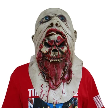 Horror Latex Mask Halloween Full Face Covered Scary Mask Prom Cosplay Tricky Funny Headgear Party Supplies
Horror Latex Mask Halloween Full Face Covered Scary Mask Prom Cosplay Tricky Funny Headgear Party Supplies