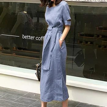Fashion Simple Elegant Korean Long Dress Summer Office Ladies Causal Maxi Dresses
Fashion Simple Elegant Korean Long Dress Summer Office Ladies Causal Maxi Dresses