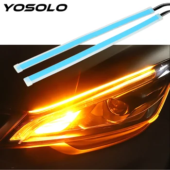 YOSOLO 2Pcs Auto DRL LED Running Light Turning Signal Lamp Car Styling 12V DC Waterproof Universal Led Daytime Running Lights
YOSOLO 2Pcs Auto DRL LED Running Light Turning Signal Lamp Car Styling 12V DC Waterproof Universal Led Daytime Running Lights