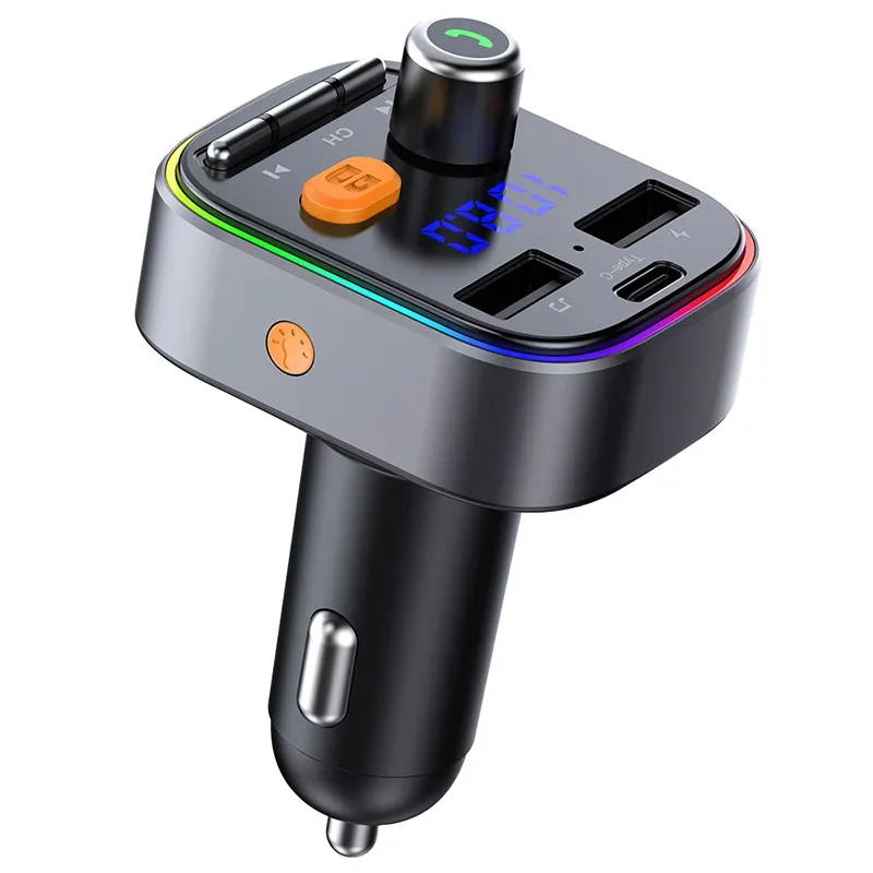 Multi-functional Car MP3 Player FM Transmitter Bluetooth Kit Hands-Free Dual USB Car Type-c Charging Support TF Card U Disk
Multi-functional Car MP3 Player FM Transmitter Bluetooth Kit Hands-Free Dual USB Car Type-c Charging Support TF Card U Disk