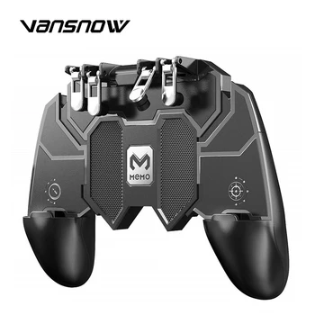 AK66 R11 PUBG Mobile Controller Turnover Button Gamepad for IOS Android Six 6 Finger Operating Peripherals Pubg Trigger 
AK66 R11 PUBG Mobile Controller Turnover Button Gamepad for IOS Android Six 6 Finger Operating Peripherals Pubg Trigger