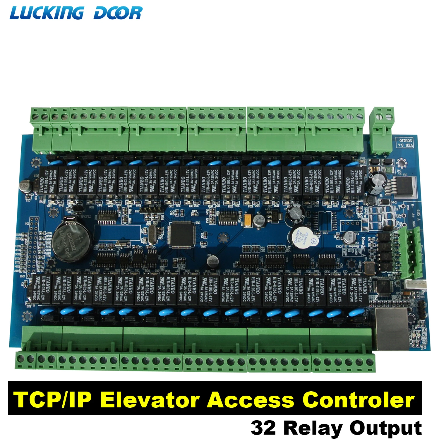 TCP/IP Network Elevator Access Controler Rfid Card 32 Floor Hierarchical Controller System | Безопасность и защита