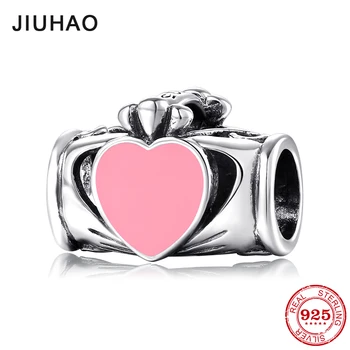 Valentine's Day gift 925 Sterling Silver Hand for Pink Enamel hearts beads Fit Original JIUHAO Charms Bracelet Jewelry Making
Valentine's Day gift 925 Sterling Silver Hand for Pink Enamel hearts beads Fit Original JIUHAO Charms Bracelet Jewelry Making