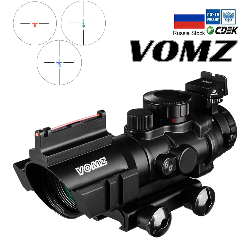 4x32 Acog прицел 20 мм ласточкин хвост рефлекторная Оптика тактический для охотничьей винтовки страйкбола