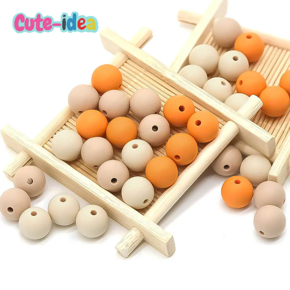 Cute-idea 100pcs 19mm silicone beads baby accessories toy Food Grade teether DIY bracelet necklace chain teething BPA free 
Cute-idea 100pcs 19mm silicone beads baby accessories toy Food Grade teether DIY bracelet necklace chain teething BPA free