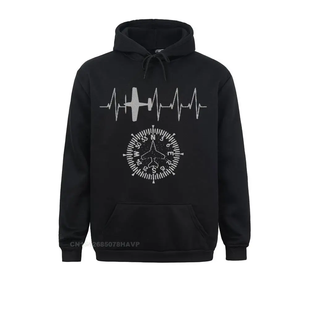 

Casual Long Sleeve Hoodies Lovers Day Prevalent Hoods Mens Sweatshirts Funny Airplane PiloHoodie Heartbeat Hoodie Aviation