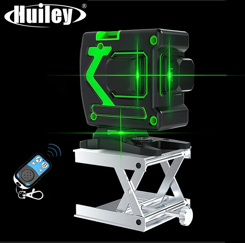 12 Lines 3D Green Laser Level with Remote Control Wall Bracket Lifting Platform Horizontal Vertical Cross Lines Self-Leveling
12 Lines 3D Green Laser Level with Remote Control Wall Bracket Lifting Platform Horizontal Vertical Cross Lines Self-Leveling