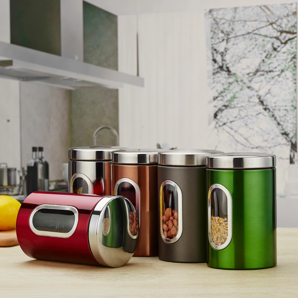 Hot New 3pcs/set Food Storage Container with Lids Grain Storage Tank Transparent View Window Stainless Steel Food Storage Box
Hot New 3pcs/set Food Storage Container with Lids Grain Storage Tank Transparent View Window Stainless Steel Food Storage Box