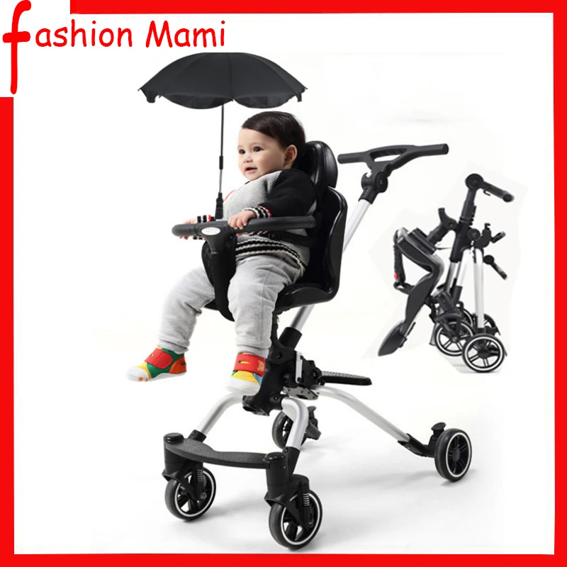 Fashion baby stroller Children's high landscape lightweight folding four-wheeled stroller Luxury umbrella
Fashion baby stroller Children's high landscape lightweight folding four-wheeled stroller Luxury umbrella