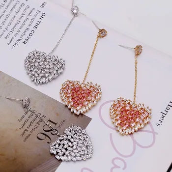 AYOO New S925 Silver Needle Gradient Peach Heart Ms. Earrings Love Long Earrings Ms. Best Gift
AYOO New S925 Silver Needle Gradient Peach Heart Ms. Earrings Love Long Earrings Ms. Best Gift