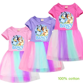 Toddler Girl Dresses Cotton Rainbow Lace Dress 2020 Cartoon Fashion Dogs cute bluey Beautiful Princess Clothesing Summer Dress
Toddler Girl Dresses Cotton Rainbow Lace Dress 2020 Cartoon Fashion Dogs cute bluey Beautiful Princess Clothesing Summer Dress