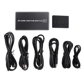 4 Port HDMI KVM Switch 4K USB HDMI KVM Switcher 4 in 1 Out Hot USB HDMI for Mouse Keyboard for Win7 Win10 for MAC
4 Port HDMI KVM Switch 4K USB HDMI KVM Switcher 4 in 1 Out Hot USB HDMI for Mouse Keyboard for Win7 Win10 for MAC