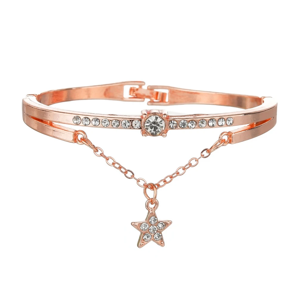 MissCyCy 2020 New Rose Gold Stainless Steel Bracelets For Woman Jewelery Crystal Star Bracelets Bangle Fashion BOHO Jewellery
MissCyCy 2020 New Rose Gold Stainless Steel Bracelets For Woman Jewelery Crystal Star Bracelets Bangle Fashion BOHO Jewellery