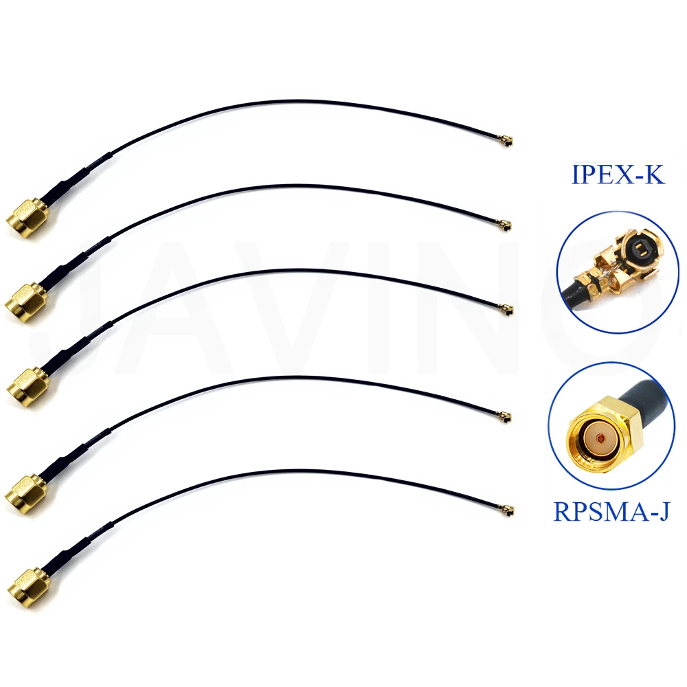 5 шт. антенный кабель конвертер U.FL/IPX в SMA разъем RG1.13 Pigtail штекер IPEX антенна Wi Fi RP