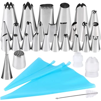New 32Pcs/Set Confectionery Bag With Nozzles Icing Piping Tip Stainless Steel Cake Decorating Tool Pastry Cream Spout For Baking
New 32Pcs/Set Confectionery Bag With Nozzles Icing Piping Tip Stainless Steel Cake Decorating Tool Pastry Cream Spout For Baking