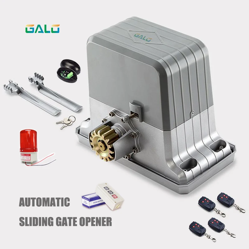 Heavy Duty Automatic Slide Gate Opener Operator motor Kit with Remote Control keyfobs control button Optional(only Engine kit)
Heavy Duty Automatic Slide Gate Opener Operator motor Kit with Remote Control keyfobs control button Optional(only Engine kit)