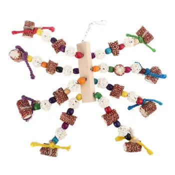 Parrots Swing Wooden Column Corncob Colorful Beads Nibble Chewing Toys Entertain 37MB
Parrots Swing Wooden Column Corncob Colorful Beads Nibble Chewing Toys Entertain 37MB