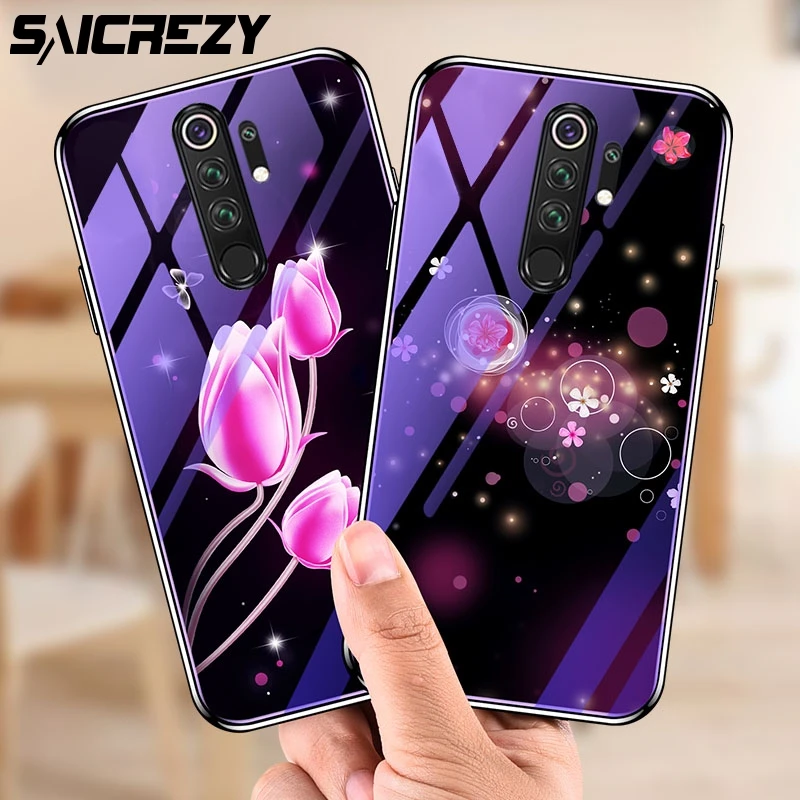 For Xiaomi Redmi Note 8 Pro Case Luxury Beautiful Tempered Glass Soft TPU Frame Shockproof Back Cover for Redmi Note 8
For Xiaomi Redmi Note 8 Pro Case Luxury Beautiful Tempered Glass Soft TPU Frame Shockproof Back Cover for Redmi Note 8