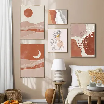 Abstract Boho Art Vintage Poster Moon Sun Sexy Woman Modern Print Minimal Landscape Wall Painting Picture Living Room Decoration
Abstract Boho Art Vintage Poster Moon Sun Sexy Woman Modern Print Minimal Landscape Wall Painting Picture Living Room Decoration