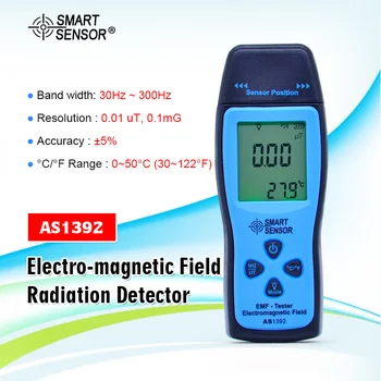 SMART SENSOR AS1392 LCD Radiation Dosimeter Mini EMF Tester Electromagnetic Field Radiation Detector Dosimeter Tester
SMART SENSOR AS1392 LCD Radiation Dosimeter Mini EMF Tester Electromagnetic Field Radiation Detector Dosimeter Tester