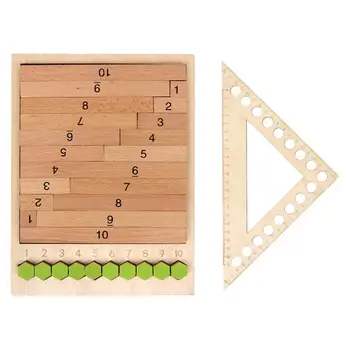 1 Set Practical Wooden Portable Digital Learning Board Multiplication Board Math Teaching Aid for Kids Babies Children
1 Set Practical Wooden Portable Digital Learning Board Multiplication Board Math Teaching Aid for Kids Babies Children