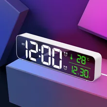 LED Digital Alarm Clock Watch for Bedrooms Table Digital Snooze Electronic USB Desktop Mirror Clocks Home Table Decoration Tools
LED Digital Alarm Clock Watch for Bedrooms Table Digital Snooze Electronic USB Desktop Mirror Clocks Home Table Decoration Tools
