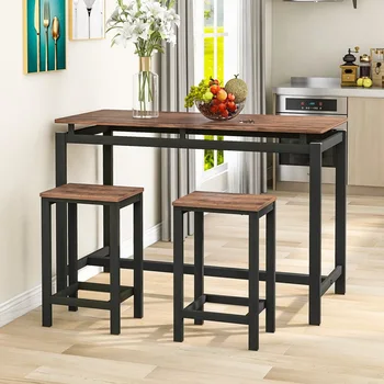 Bar Table With 2 Bar Stools Breakfast Bar Table And Stool Set Kitchen Counter With Bar Chairs For Kitchen Living Room
Bar Table With 2 Bar Stools Breakfast Bar Table And Stool Set Kitchen Counter With Bar Chairs For Kitchen Living Room