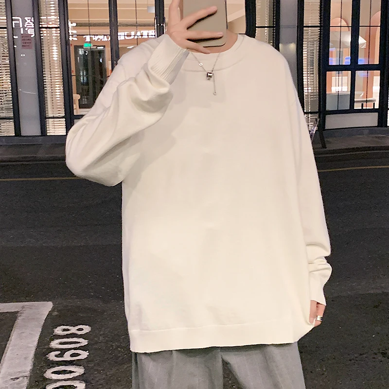 Men's Jumper Crew-Neck Sweater Long Sleeve Comfortable Polyester Knit Korean Stretwear Loose Fit Men's Clothing 5XL
Men's Jumper Crew-Neck Sweater Long Sleeve Comfortable Polyester Knit Korean Stretwear Loose Fit Men's Clothing 5XL