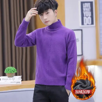 White Red New Mens Sweaters Purple Khaki Black Royal Blue Winter Casual Long Sleeve Set Turtleneck Pullovers Casual Sweater Men 
White Red New Mens Sweaters Purple Khaki Black Royal Blue Winter Casual Long Sleeve Set Turtleneck Pullovers Casual Sweater Men