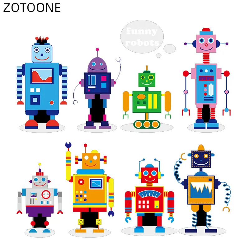 ZOTOONE Iron on Cartoon Robot Patch for Clothing Washable Sticker for Kids Thermo Transfers Cute Patches Appliques for T-shirt F
ZOTOONE Iron on Cartoon Robot Patch for Clothing Washable Sticker for Kids Thermo Transfers Cute Patches Appliques for T-shirt F