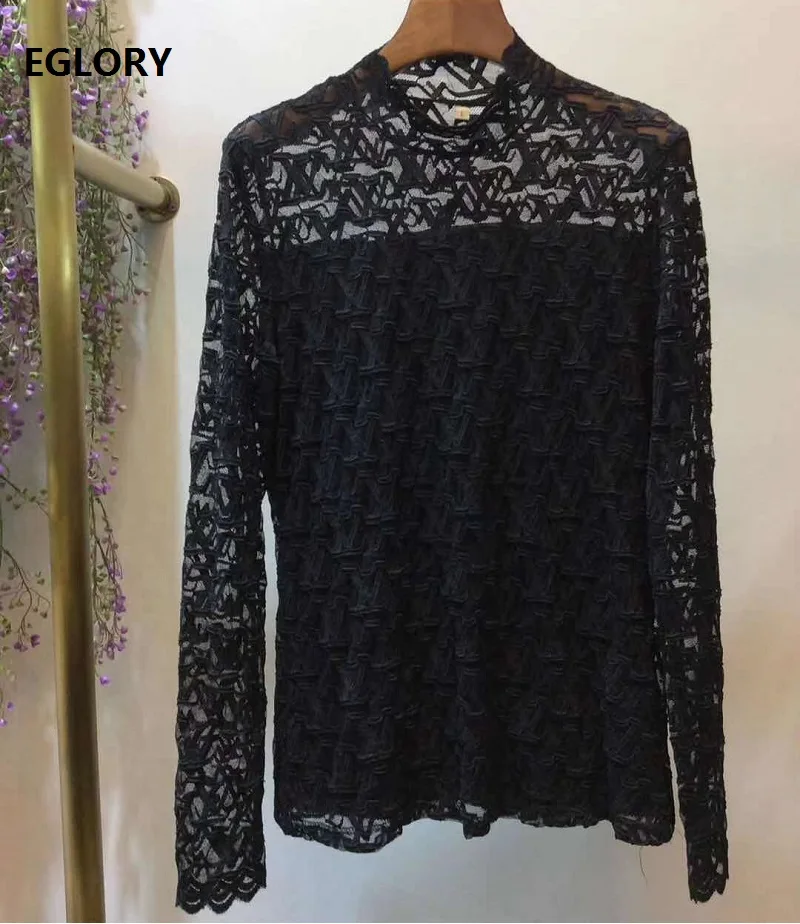 High Quality Lace Tops New Autumn Winter Spring Lace Blouses Women Allover Crochet Lace Flowers Sexy Black White Basic Tops
High Quality Lace Tops New Autumn Winter Spring Lace Blouses Women Allover Crochet Lace Flowers Sexy Black White Basic Tops