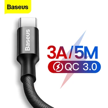 Baseus USB Type C Cable For Samsung S9 Fast Charging USB C Charger Cable For Huawei Mate 20 Pro Xiaomi Mix 3 Oneplus 6 5T Type-C
Baseus USB Type C Cable For Samsung S9 Fast Charging USB C Charger Cable For Huawei Mate 20 Pro Xiaomi Mix 3 Oneplus 6 5T Type-C