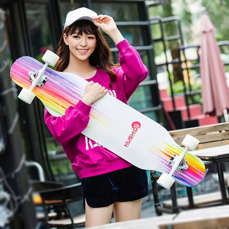 Skateboard Longboard 108cm/42in Beginnner Maple Flat-Plate Double Rocker Freestyle Fancy Dancing Board Adult Teenager Boys Girls
Skateboard Longboard 108cm/42in Beginnner Maple Flat-Plate Double Rocker Freestyle Fancy Dancing Board Adult Teenager Boys Girls
