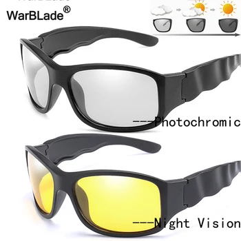 WarBlade 2020 Polarized Photochromic Sunglasses Men Night Vision Glasses Day Night Driving Anti-glare Goggle Sun glasses Eyewear 
WarBlade 2020 Polarized Photochromic Sunglasses Men Night Vision Glasses Day Night Driving Anti-glare Goggle Sun glasses Eyewear