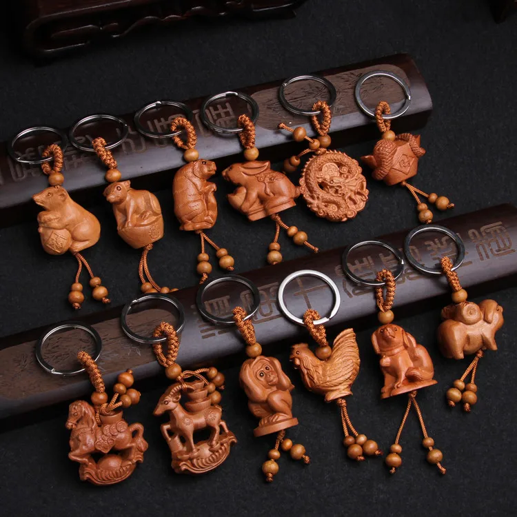 FXM Fashion Refined peach wood Zodiac Keychain Bag Car Jewelry Pendant 12 Zodiac Birthday Gift
FXM Fashion Refined peach wood Zodiac Keychain Bag Car Jewelry Pendant 12 Zodiac Birthday Gift