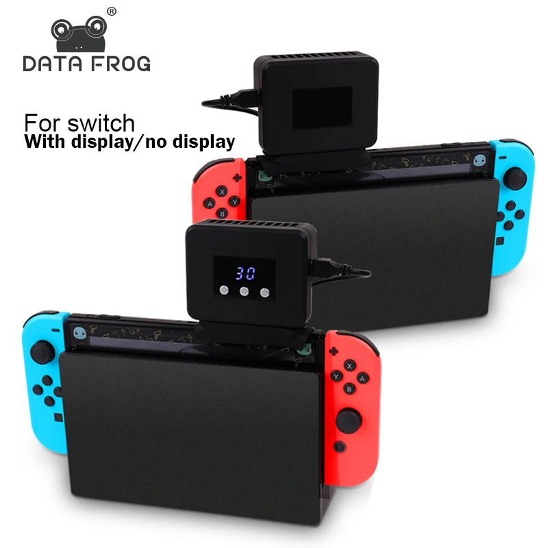 Data Frog Radiator Base With Cooling Fan For Nintendo Switch Console Cooler Heat Sink With LED Display for NS Switch Accessories
Data Frog Radiator Base With Cooling Fan For Nintendo Switch Console Cooler Heat Sink With LED Display for NS Switch Accessories