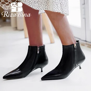 RizaBina Size 33-43 Women Ankle Boots Real Leather Zipper Woman Short Botas Winter Shoes Elegant Fashion Shoes Woman Footwear
RizaBina Size 33-43 Women Ankle Boots Real Leather Zipper Woman Short Botas Winter Shoes Elegant Fashion Shoes Woman Footwear
