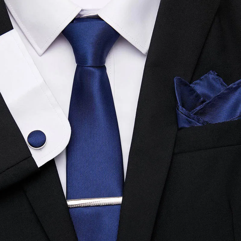 Soild Tie Men's 7.5cm Silk Necktie Set Wedding Solid Tie Hanky Cufflinks&Clip Set
Soild Tie Men's 7.5cm Silk Necktie Set Wedding Solid Tie Hanky Cufflinks&Clip Set