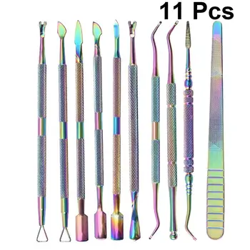 11Pcs Professional Cuticle Pusher Triangle Cuticle Peeler Scraper Gel Remover Nail Polish Nail Art Remover Tool For Home Salon
11Pcs Professional Cuticle Pusher Triangle Cuticle Peeler Scraper Gel Remover Nail Polish Nail Art Remover Tool For Home Salon