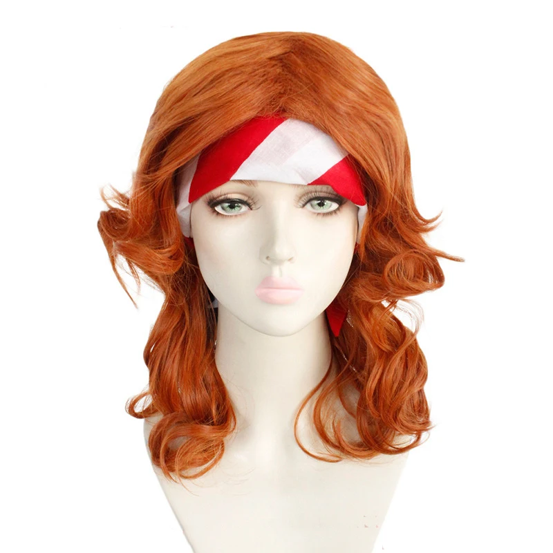 

Anime Tinker Bell Pirate Fairy Zarina Cosplay Wigs Women Orange Long Wavy Synthetic Party Costume Wig