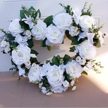 1pc 50cm Wreath Aftificial Rose Flower Heart Shape Wreaths Ornaments Valentine's Day Wedding Party Home Decor Wall Door Hanging
1pc 50cm Wreath Aftificial Rose Flower Heart Shape Wreaths Ornaments Valentine's Day Wedding Party Home Decor Wall Door Hanging