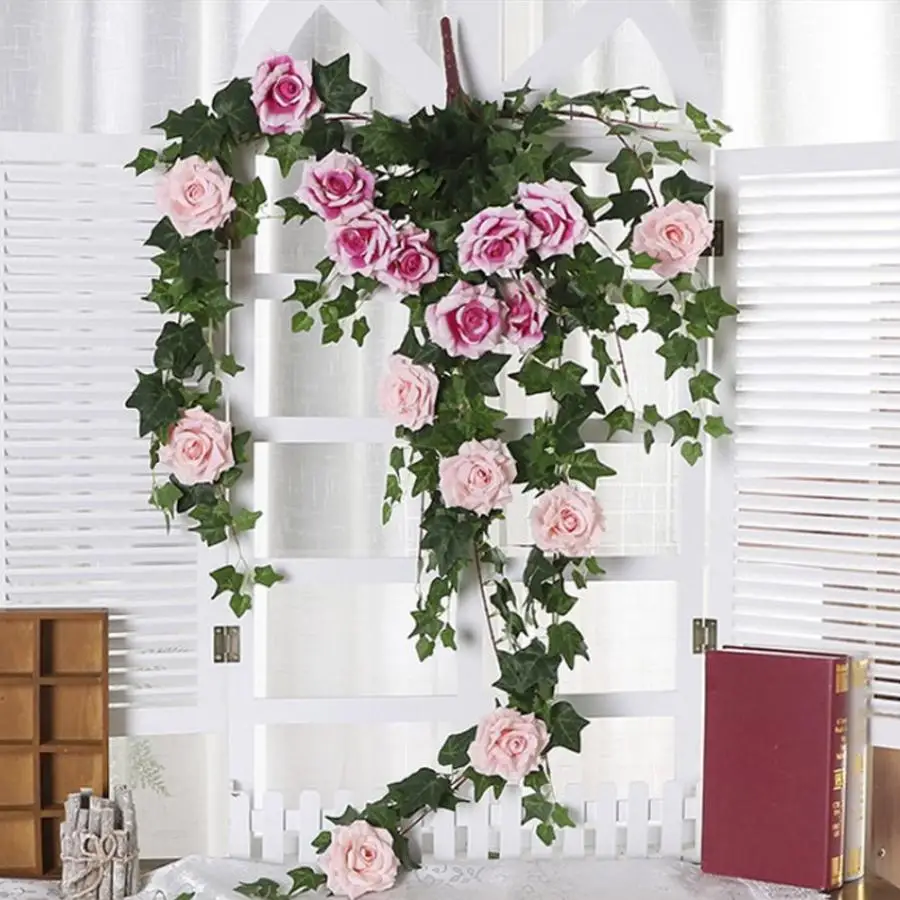 120cm Flower String Artificial Wisteria Vine Garland Plants Foliage Outdoor Home Trailing Flower Fake Flower Hanging Wall Decor
120cm Flower String Artificial Wisteria Vine Garland Plants Foliage Outdoor Home Trailing Flower Fake Flower Hanging Wall Decor