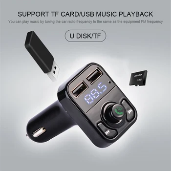 B3 Car MP3 Player Bluetooth FM Transmitter Dual USB Car Charger Car Kit Handsfree Calling With 5V 2.1A Support TF card/ U disk
B3 Car MP3 Player Bluetooth FM Transmitter Dual USB Car Charger Car Kit Handsfree Calling With 5V 2.1A Support TF card/ U disk