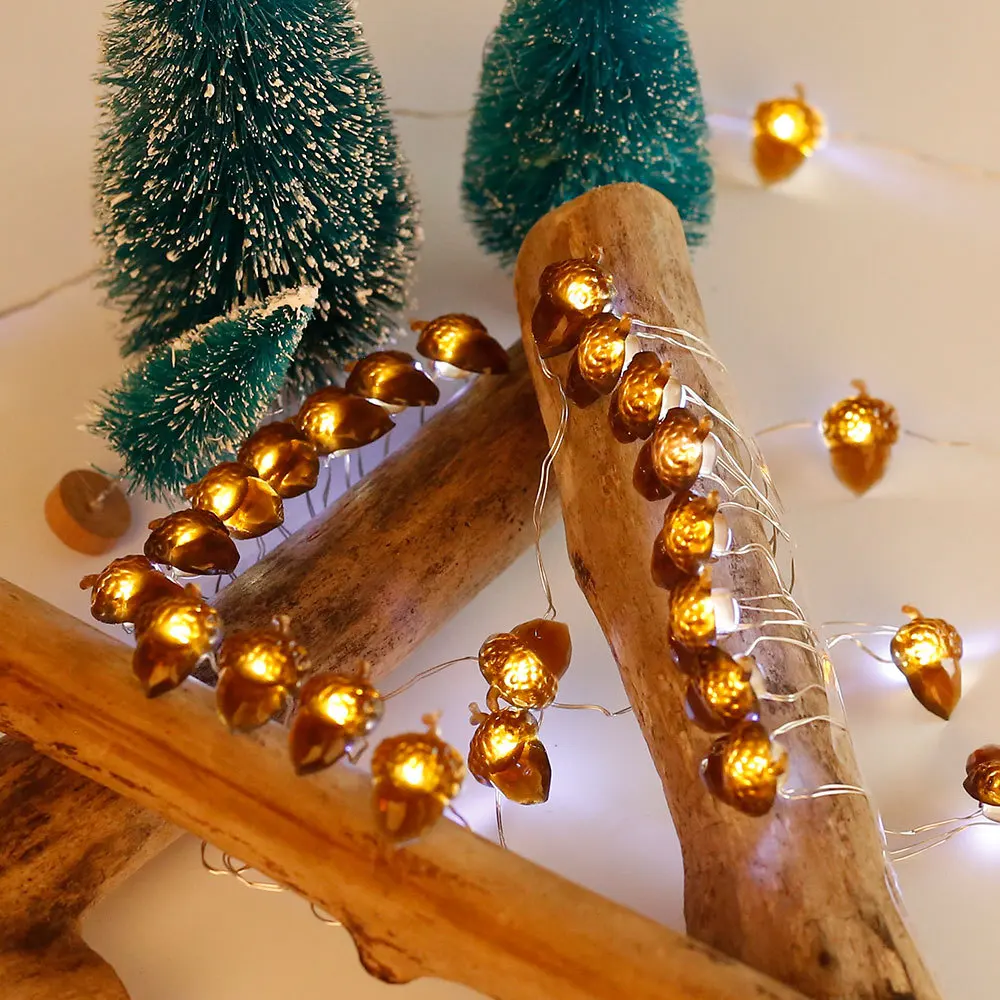 Waterproof IP65 LED Pinecone String Lights 8Functions Copper Wired Lamp for Halloween Christmas
Waterproof IP65 LED Pinecone String Lights 8Functions Copper Wired Lamp for Halloween Christmas