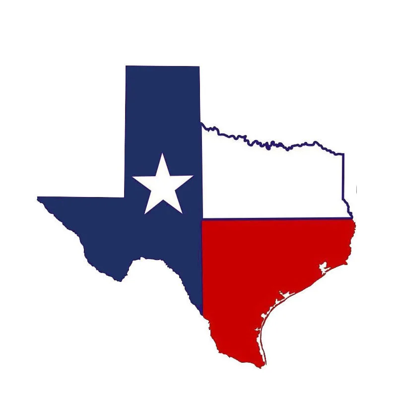 

Personality Texas Flag Map Car Stickers Motorcycle Decals Waterproof Sunscreen PVC 12cm X 13cm