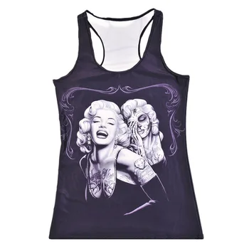 Fashion Maria Printed Lady's I-shaped vest Gym Vest
Fashion Maria Printed Lady's I-shaped vest Gym Vest