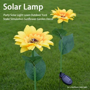 Outdoor Sunflower Solar Garden Decor Yard Stake Party Solar Light Lawn Backyard Stake Simulation Sunflower Garden Decor
Outdoor Sunflower Solar Garden Decor Yard Stake Party Solar Light Lawn Backyard Stake Simulation Sunflower Garden Decor