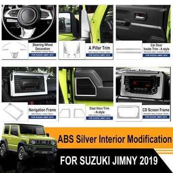 Car Interior Modification Accessories ABS Aluminum Alloy Silver Interior Decorative Accessories Fit For Suzuki Jimny 2019
Car Interior Modification Accessories ABS Aluminum Alloy Silver Interior Decorative Accessories Fit For Suzuki Jimny 2019